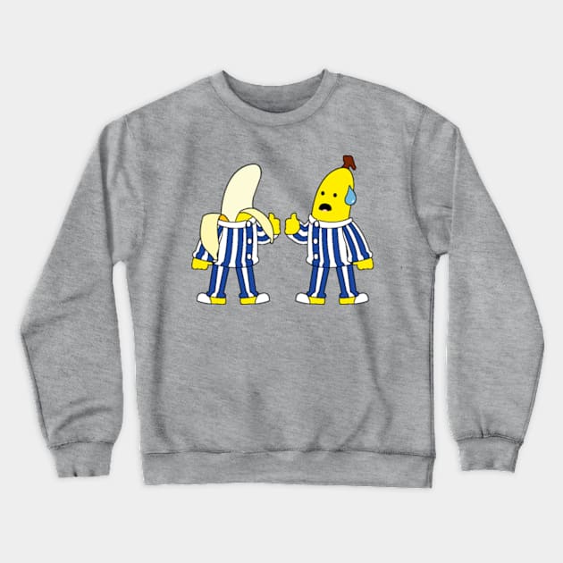 Bananas in Pijamas parody 90s retro humor Crewneck Sweatshirt by LuisP96